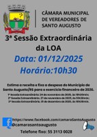 3ª Sessão Extraordinária da LOA