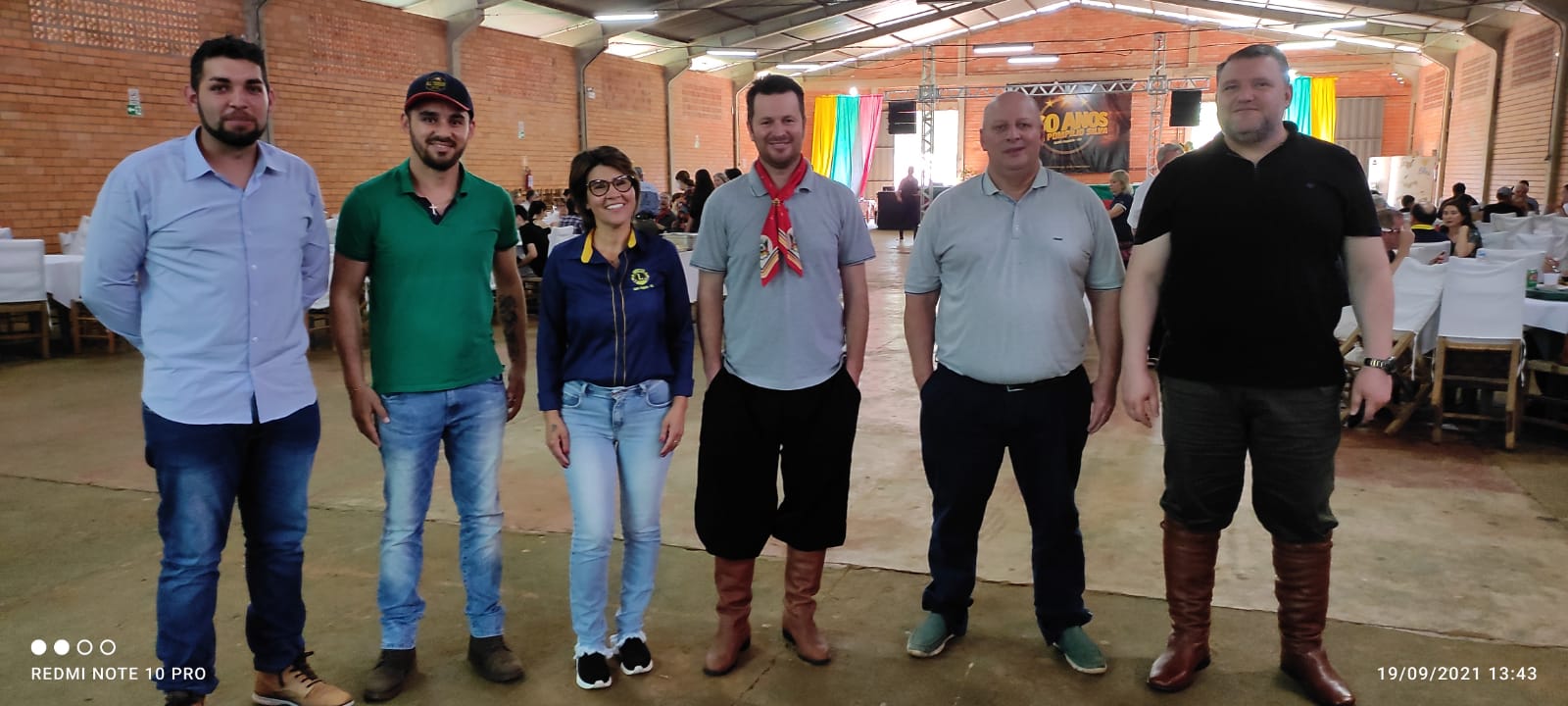 ALMOÇO DE INTEGRAÇÃO DO LIONS CLUBE E CTG POMPÍLIO SILVA