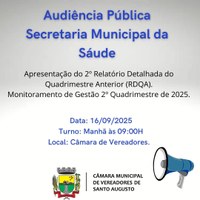 Audiência Pública Apresentação dos Instrumentos de Gestão