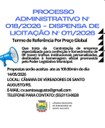 Aviso de Dispensa de Licitação 011/2026
