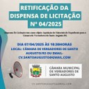 Dispensa de Licitação nº 004/2025