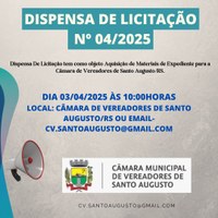Dispensa de Licitação nº 004/2025