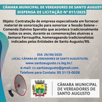 Dispensa de Licitação nº 011/2025
