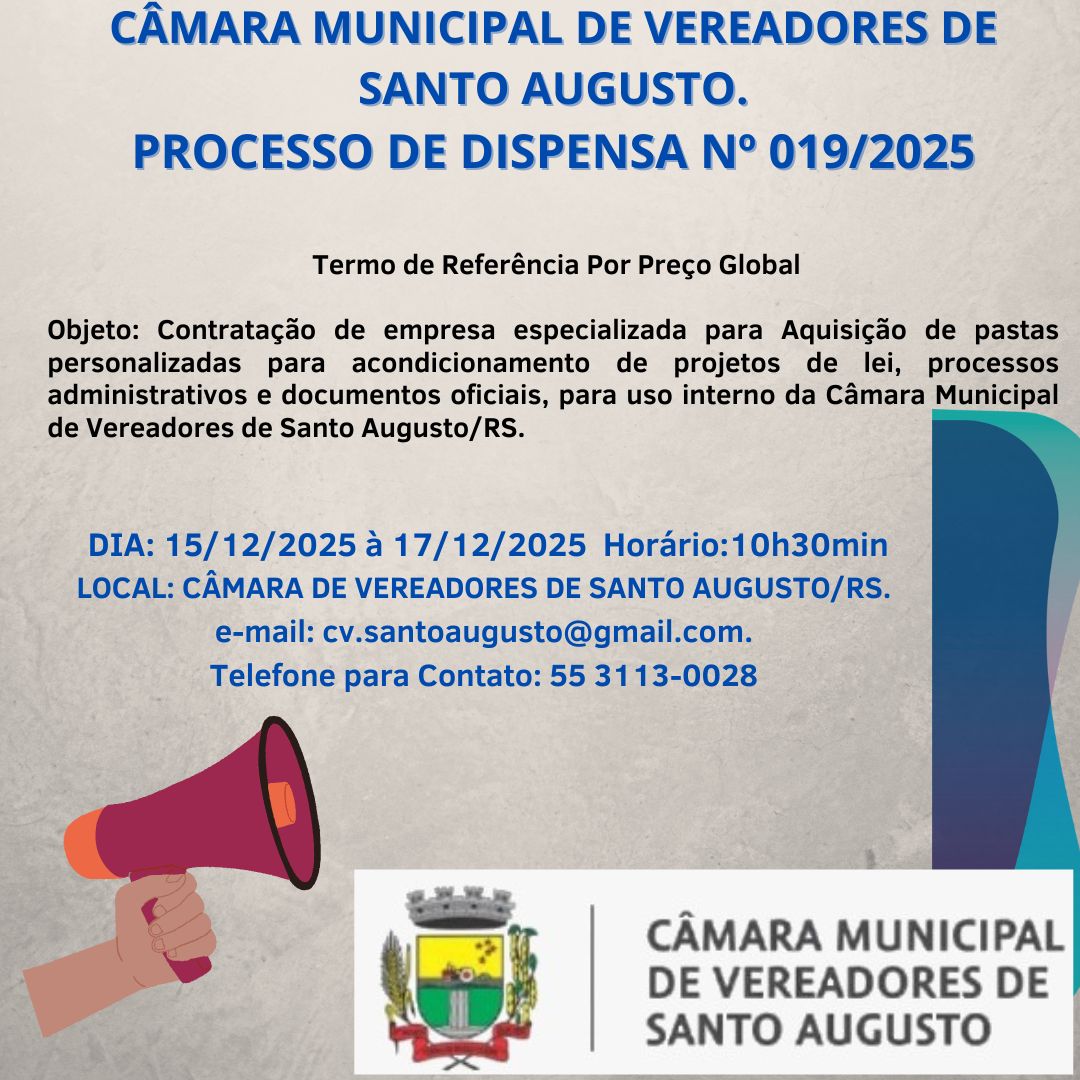 Dispensa de Licitação nº 019/2025