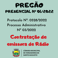 PREGÃO PRESENCIAL Nº 01/2022 