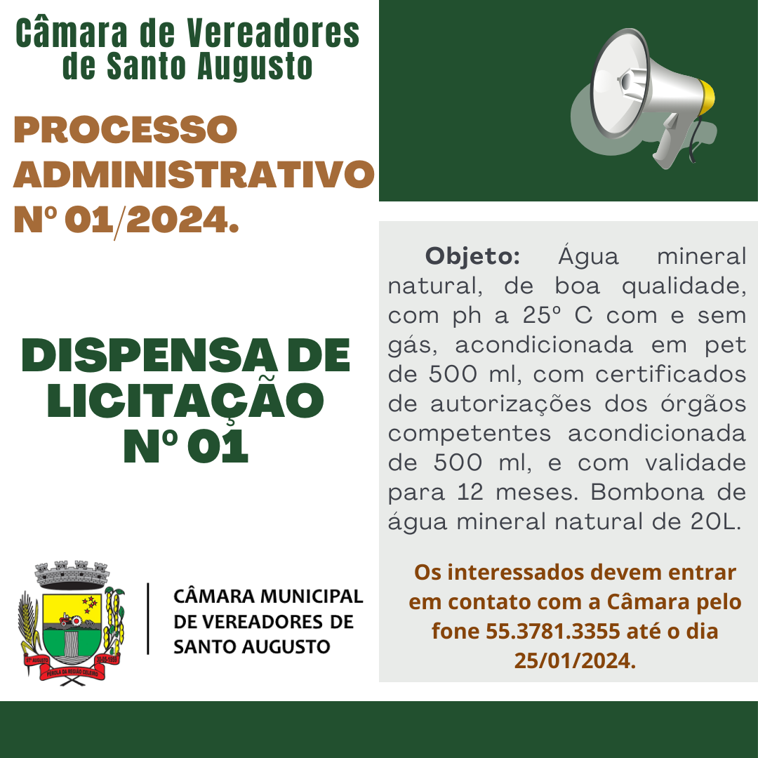 Processo Administrativo 01/2024