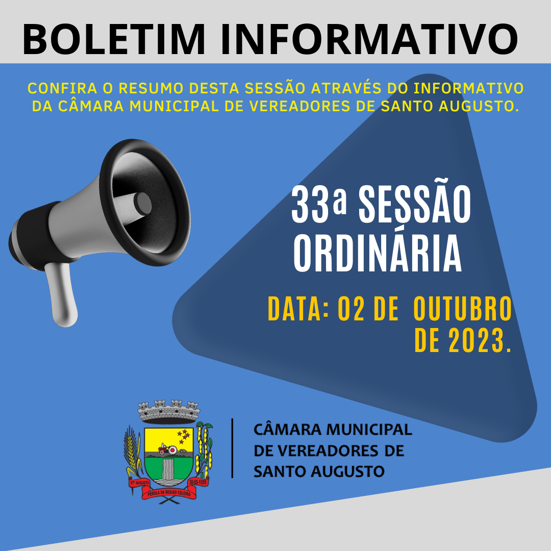SESSÃO ORDINÁRIA DE 02 DE OUTUBRO DE 2023.