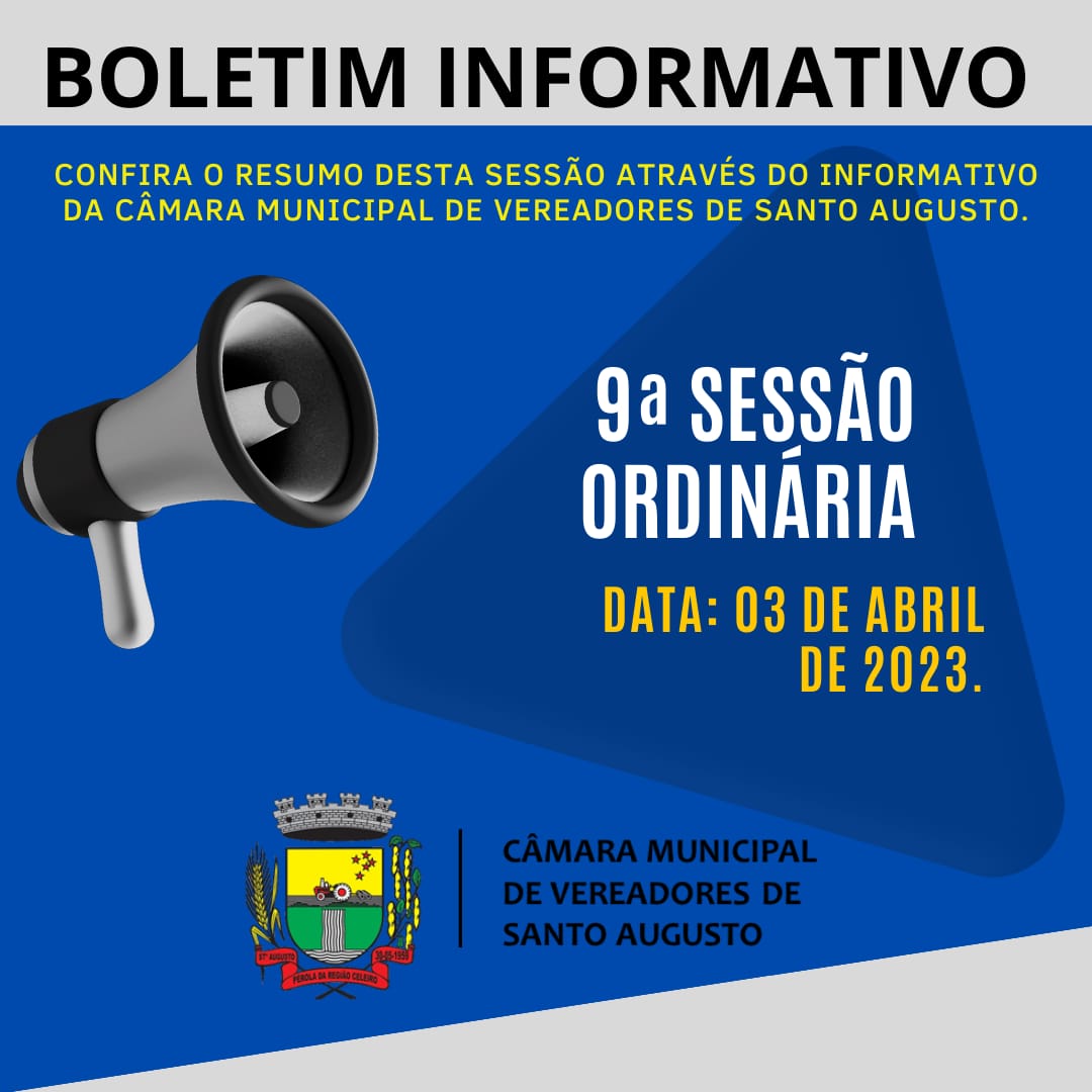 SESSÃO ORDINÁRIA DE 03 DE ABRIL DE 2023