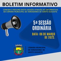 SESSÃO ORDINÁRIA DE 06 DE MARÇO DE 2023