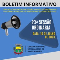 SESSÃO ORDINÁRIA DE 10 DE JULHO DE 2023.