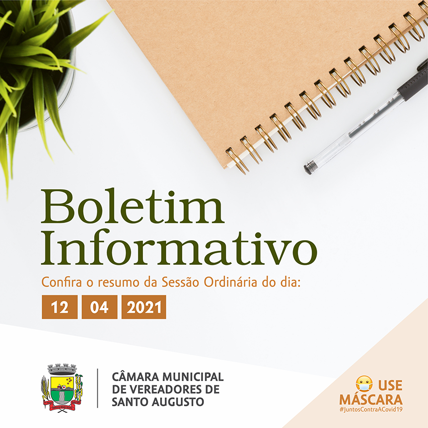 SESSÃO ORDINÁRIA DE 12 DE ABRIL DE 2021 