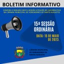 SESSÃO ORDINÁRIA DE 15 DE MAIO DE 2023