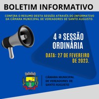 SESSÃO ORDINÁRIA DE 27 DE FEVEREIRO DE 2023