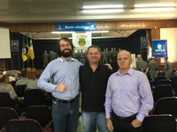 Vereadores participam da Aula Inaugural do Curso Básico de Formação de Policial Militar.